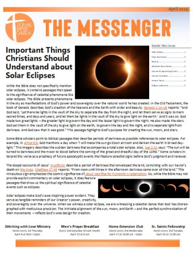 The Messenger Newsletter